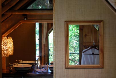 The bathroom in an Upper Tree Camp Suite